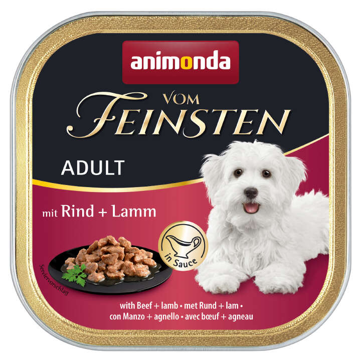 animonda Hunde-Nassfutter vom Feinsten Rind + Lamm